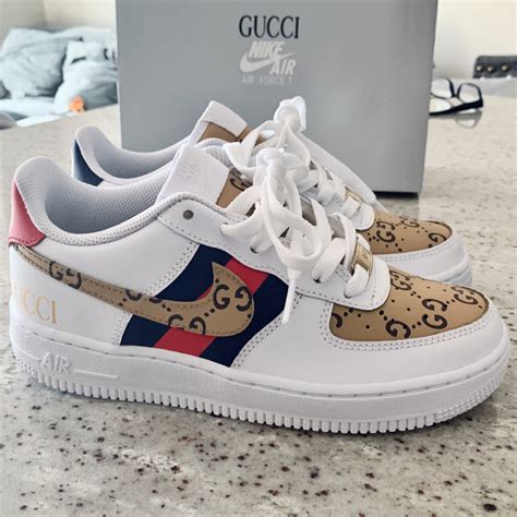 custom gucci air force ones|Gucci air force 1 price.